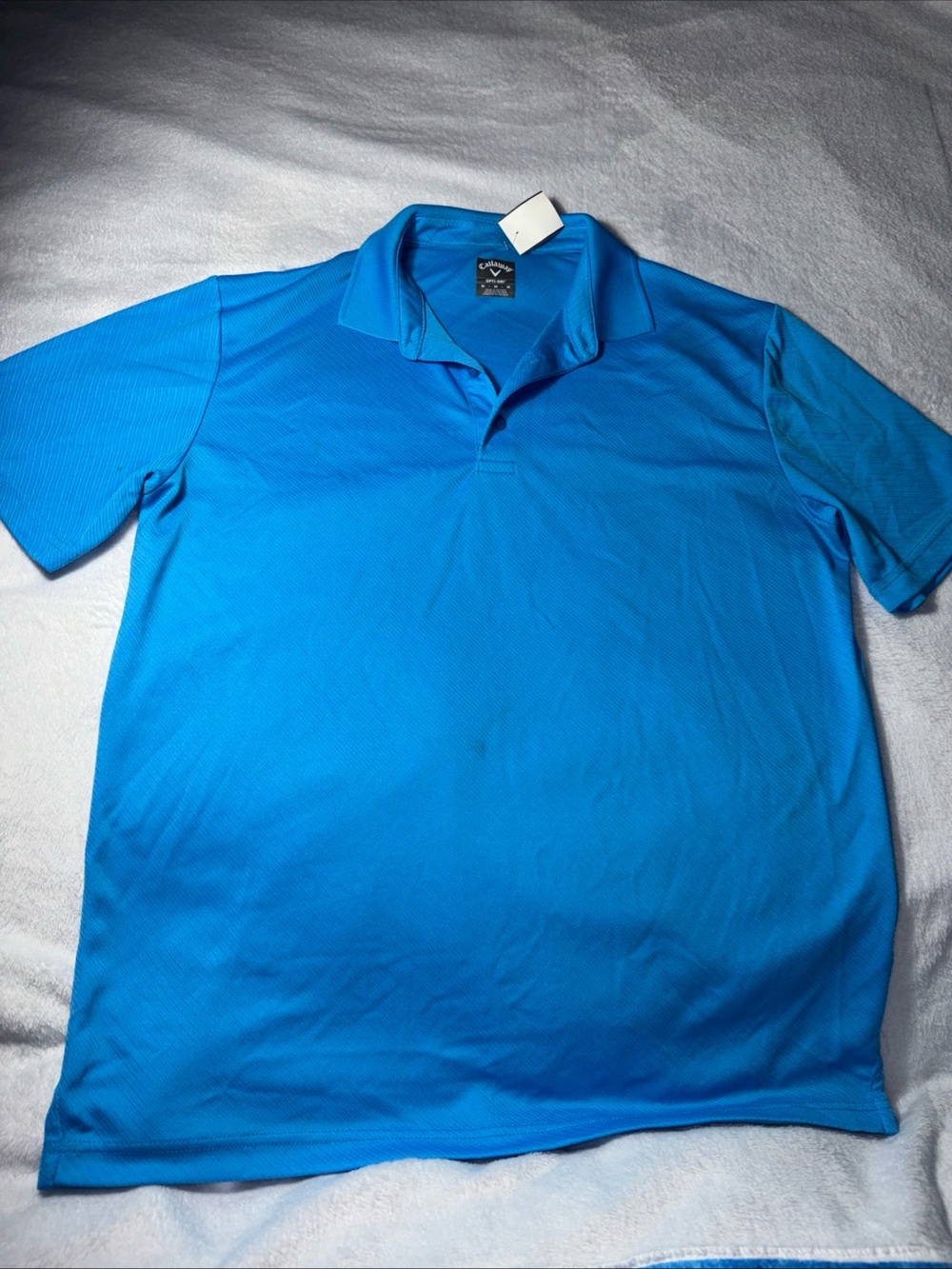 Callaway Men’s Turquoise Blue Golf Polo Medium